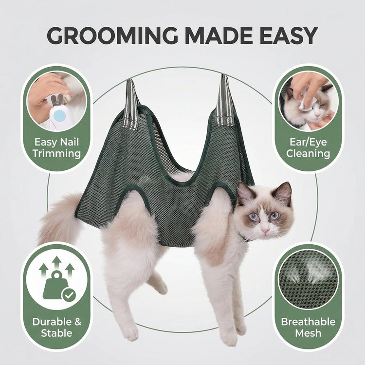 Pet Grooming Hammock for Nail Trimming from Furiva Pets