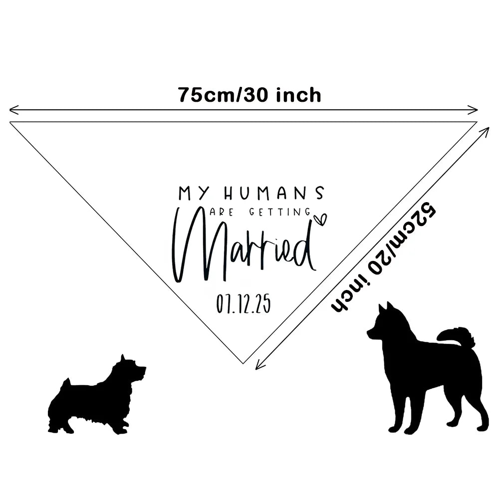 Furiva “My Humans Are Getting Married” Dog Bandana - product image 2