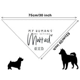 Furiva “My Humans Are Getting Married” Dog Bandana - product image 2