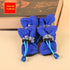 Set of four blue dog rain boots