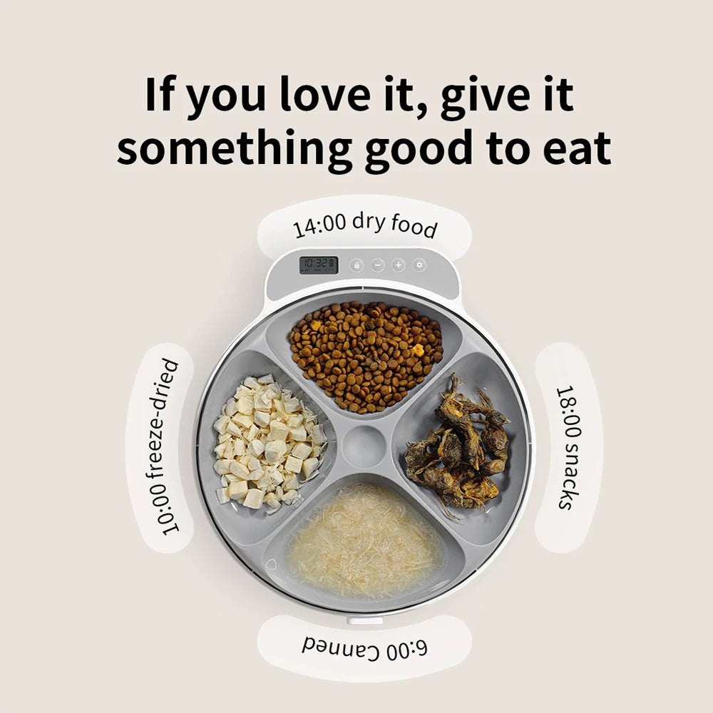Furiva 4-Compartment Wet & Dry Food Pet Feeder - product image 2