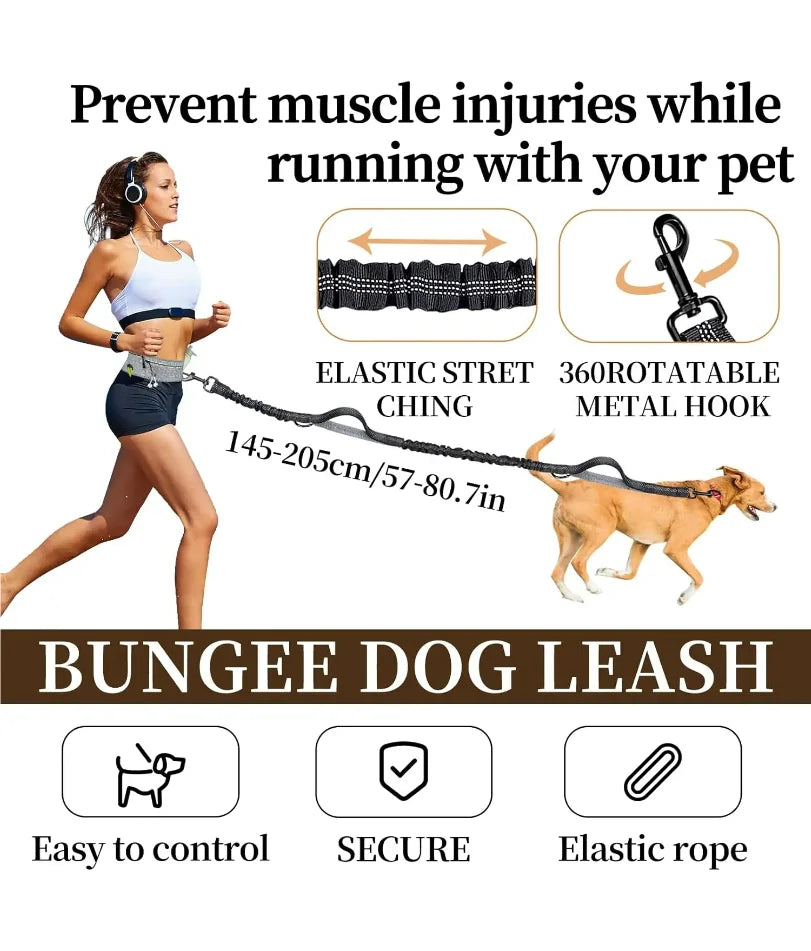 Furiva Reflective Hands-Free Waist Dog Leash - product image 3
