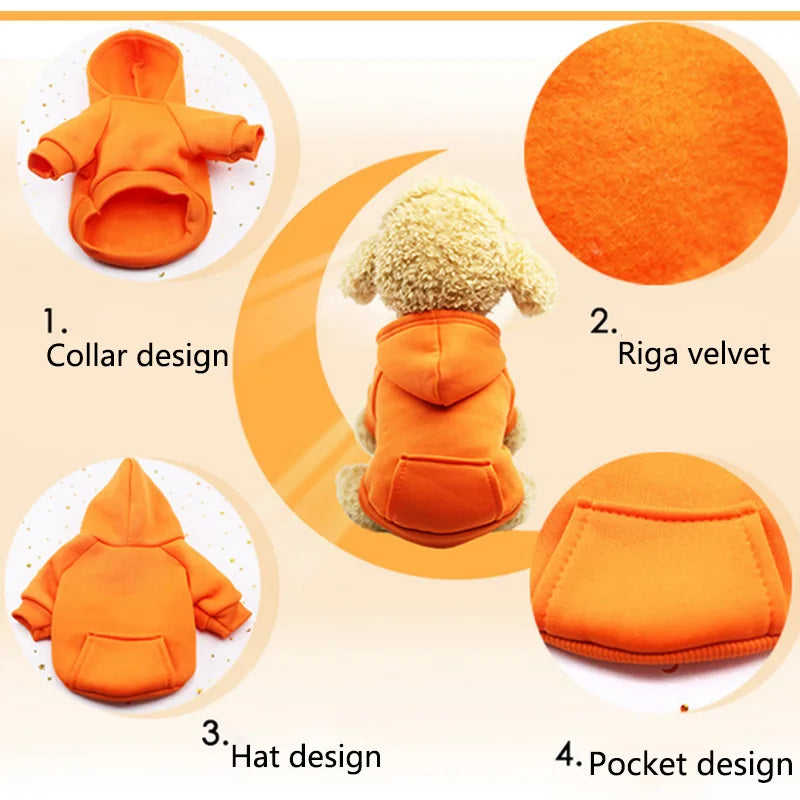 Furiva Thick Fleece Pet Hoodie - product image 3