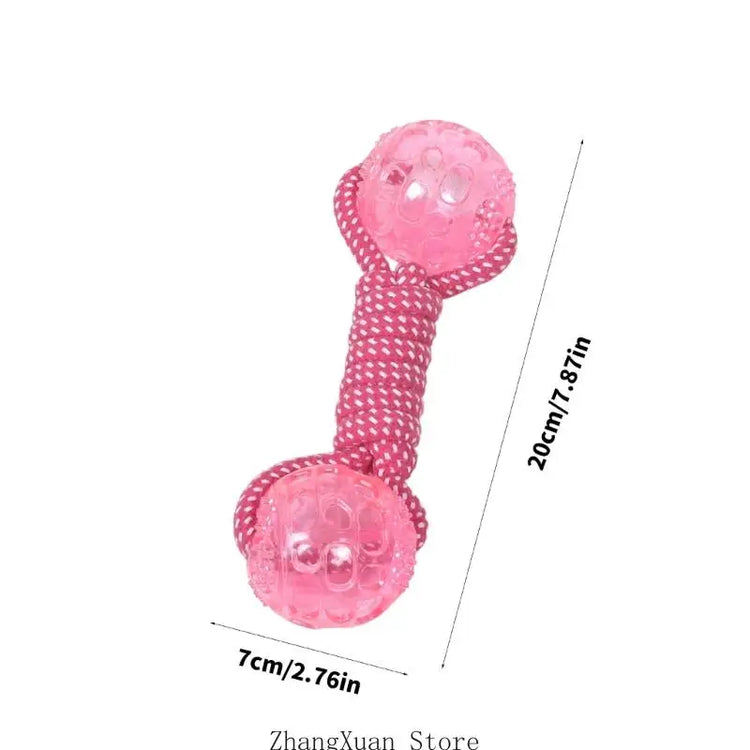 Furiva Tennis Ball Rope Squeaky Toy - product image 2
