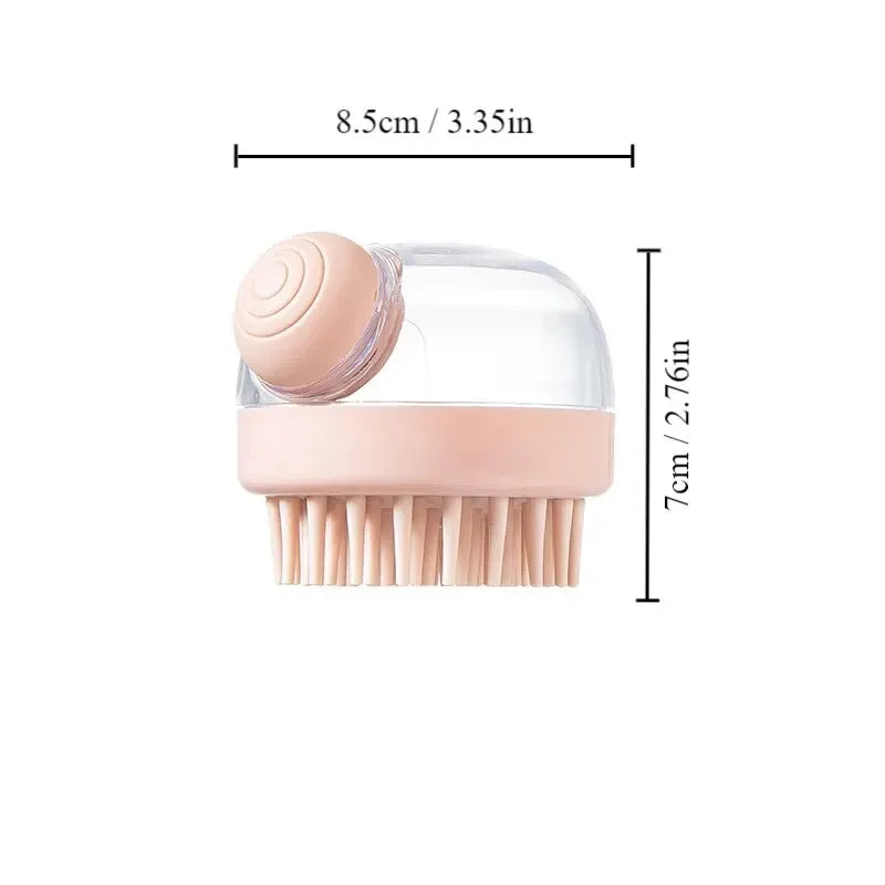 Furiva Long-Hair Pet Bath Brush with Shampoo Dispenser - product image 7