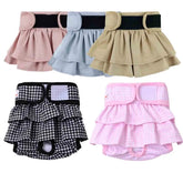 Furiva Washable Houndstooth Female Dog Diaper from Furiva Pets