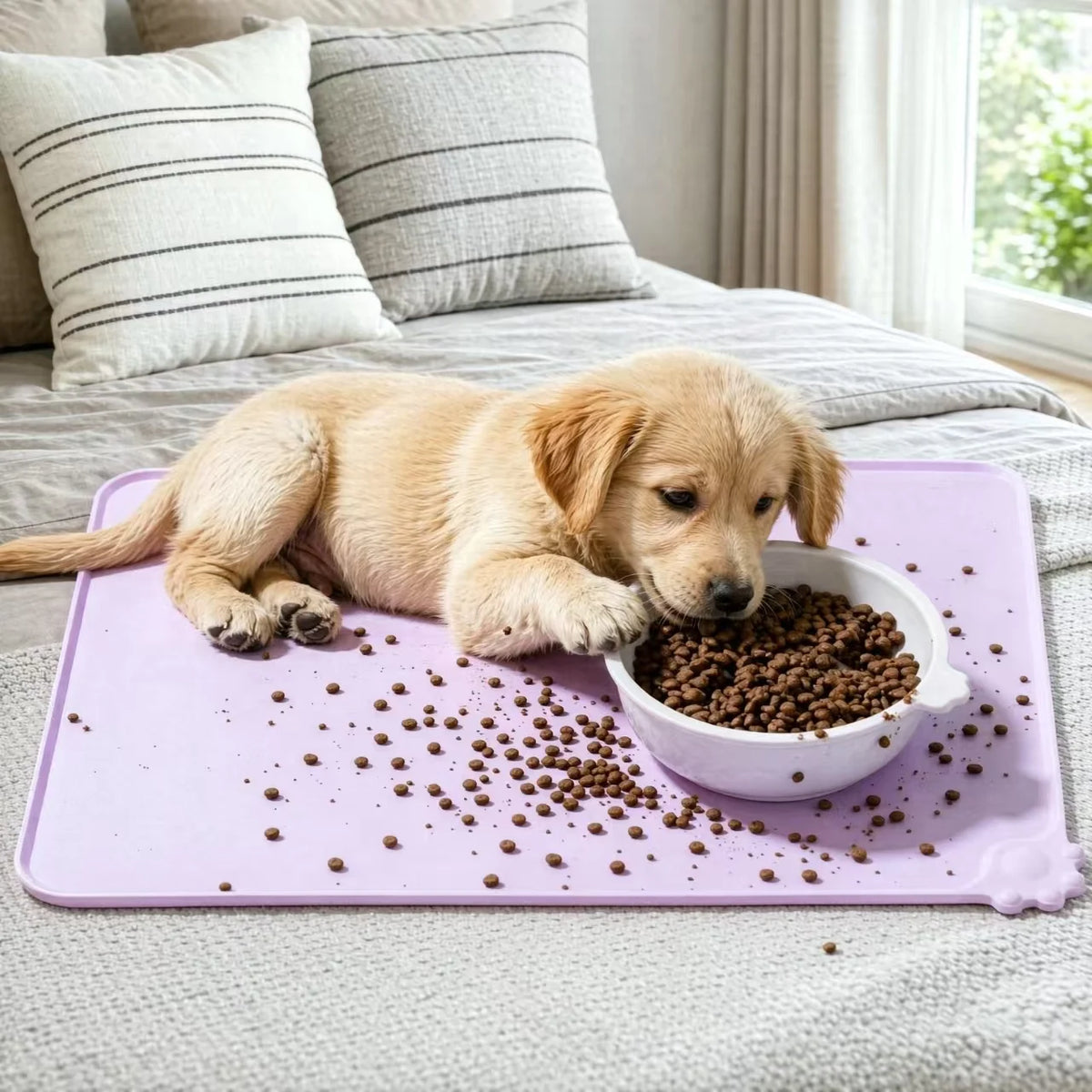Furiva Waterproof Silicone Pet Feeding Mat – product view 3 of 8