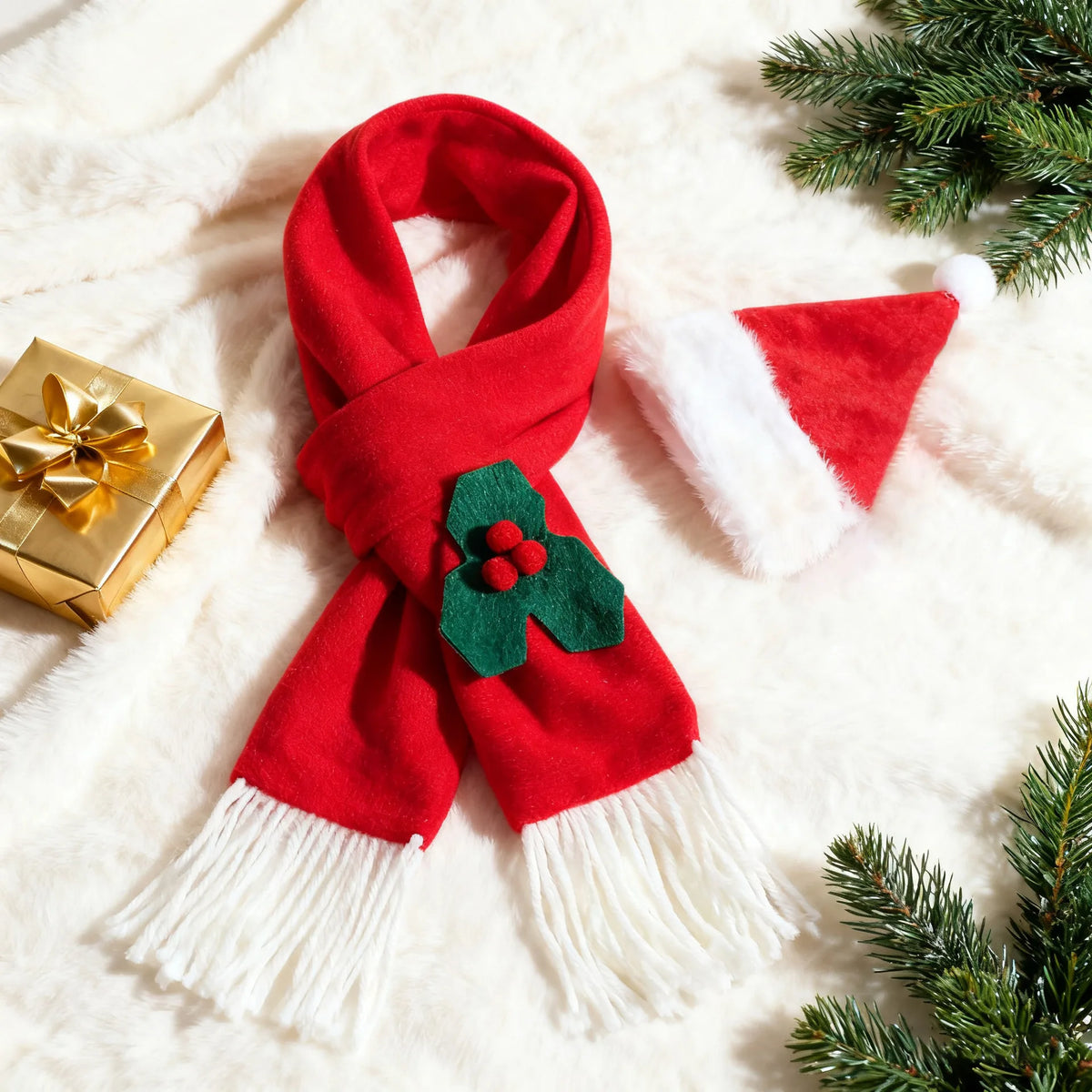 Furiva Christmas Pet Hat & Scarf Set - product image 7