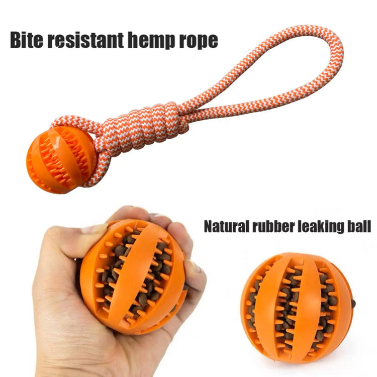 Furiva Treat-Dispensing Rope Ball Toy - product image 4