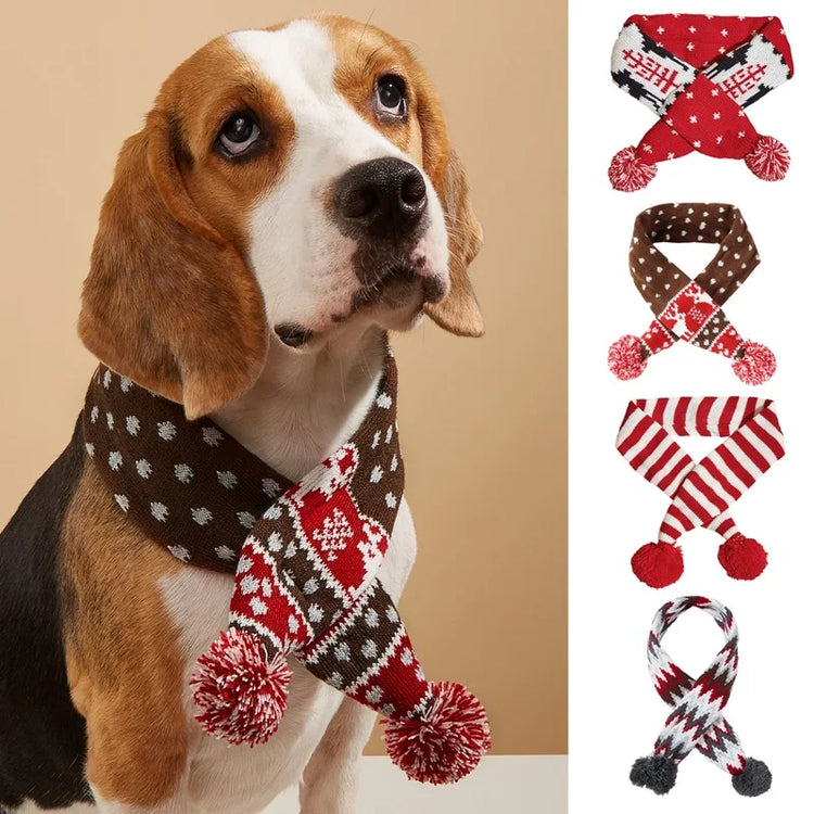 Furiva Knitted Christmas Pet Scarf from Furiva Pets