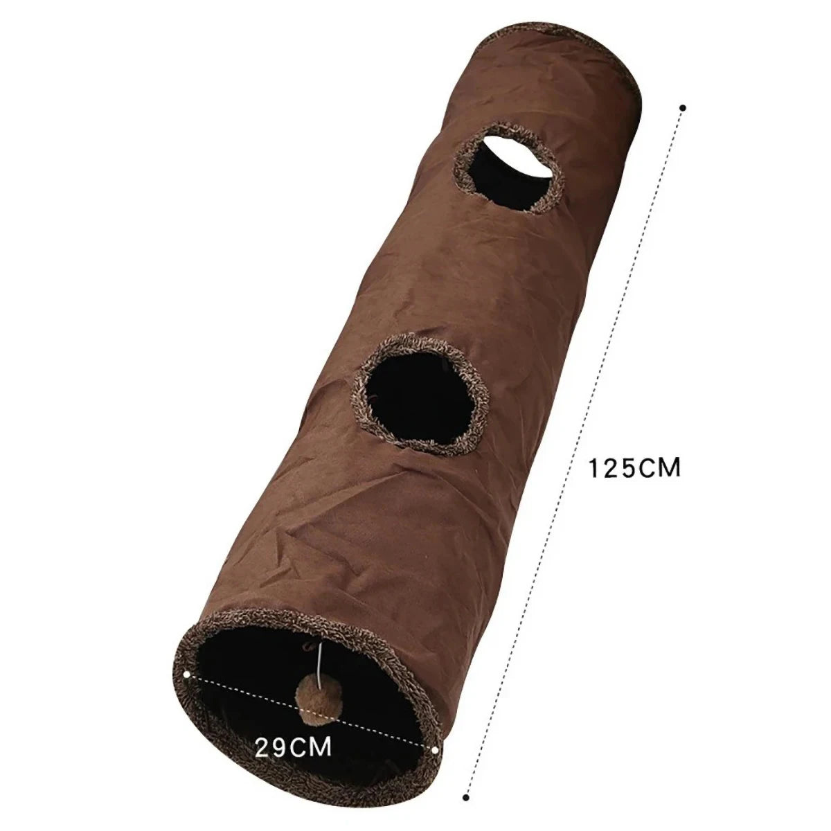 Furiva Suede Cat Tunnel with Peek Holes - product image 10