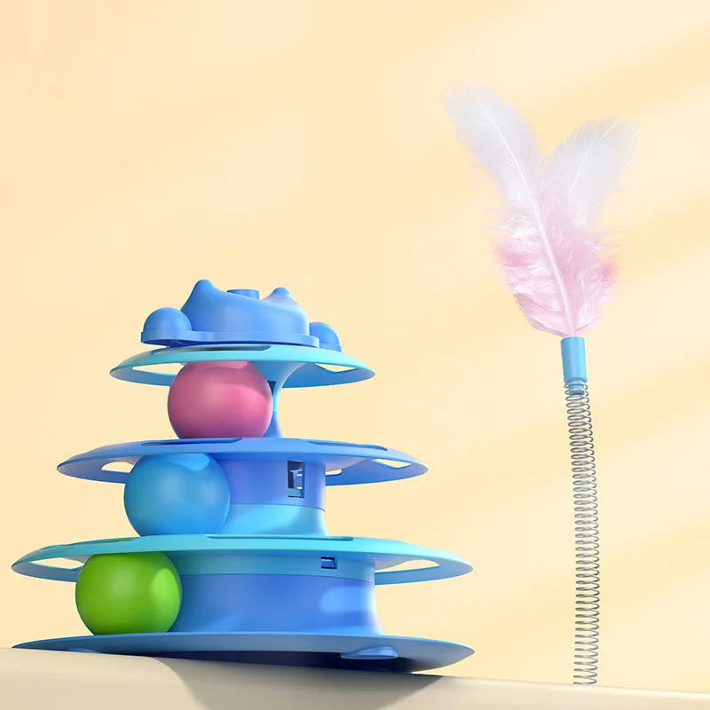 Furiva Turntable Feather & Ball Cat Toy - product image 6