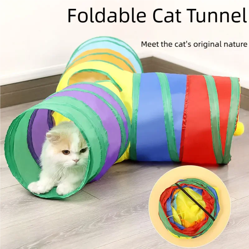 Furiva Foldable Cat Tunnel with Peek Holes - product image 2