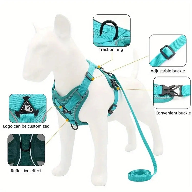 Furiva Reflective Harness & Leash Set - product image 4