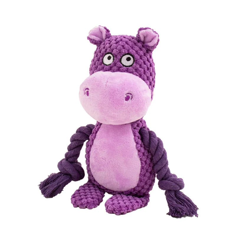 Furiva Plush Animal Rope Squeak Toy - product image 14