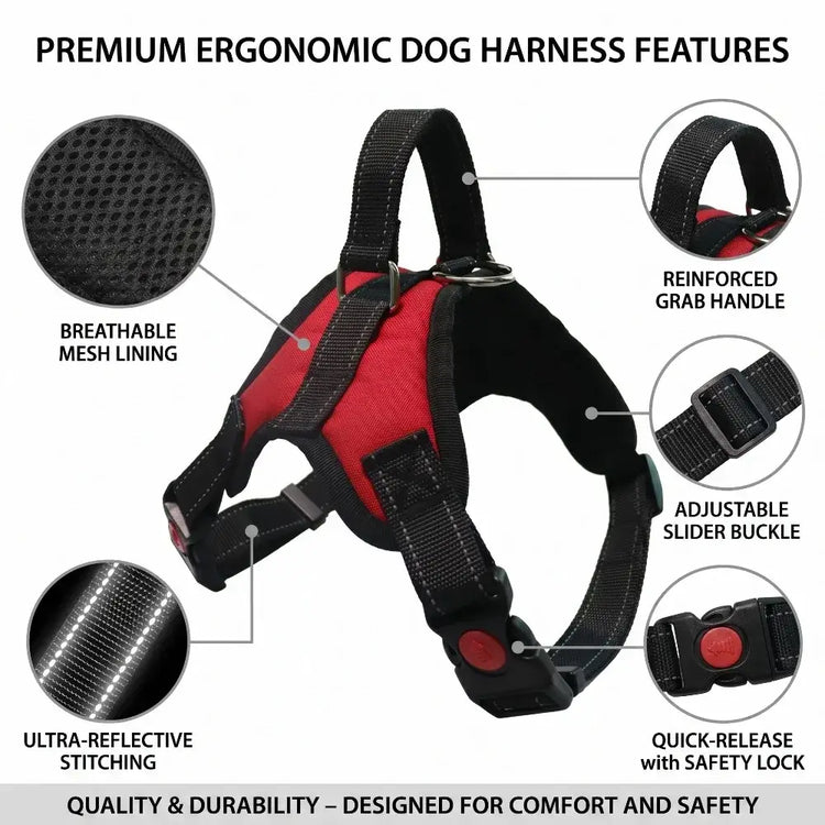Furiva Reflective Dog Harness with Handle - product image 3