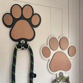 Paw Print Wooden Leash Hanger from Furiva Pets