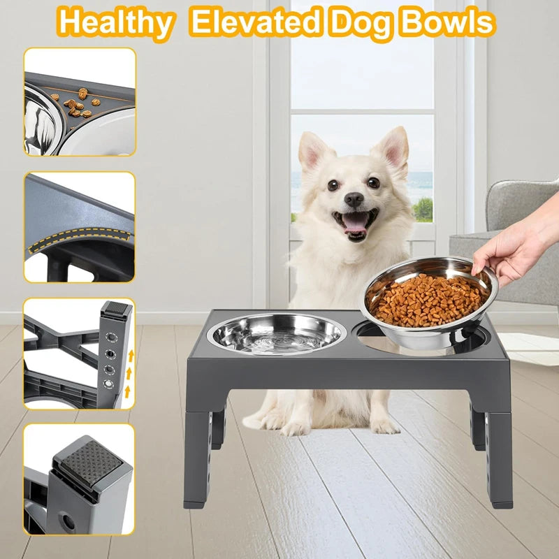 Furiva Adjustable Elevated Dog Feeder - product image 4