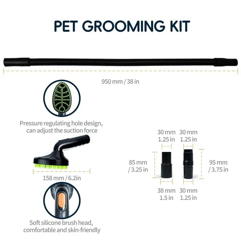Furiva Vacuum Grooming Brush Attachment Kit - product image 5