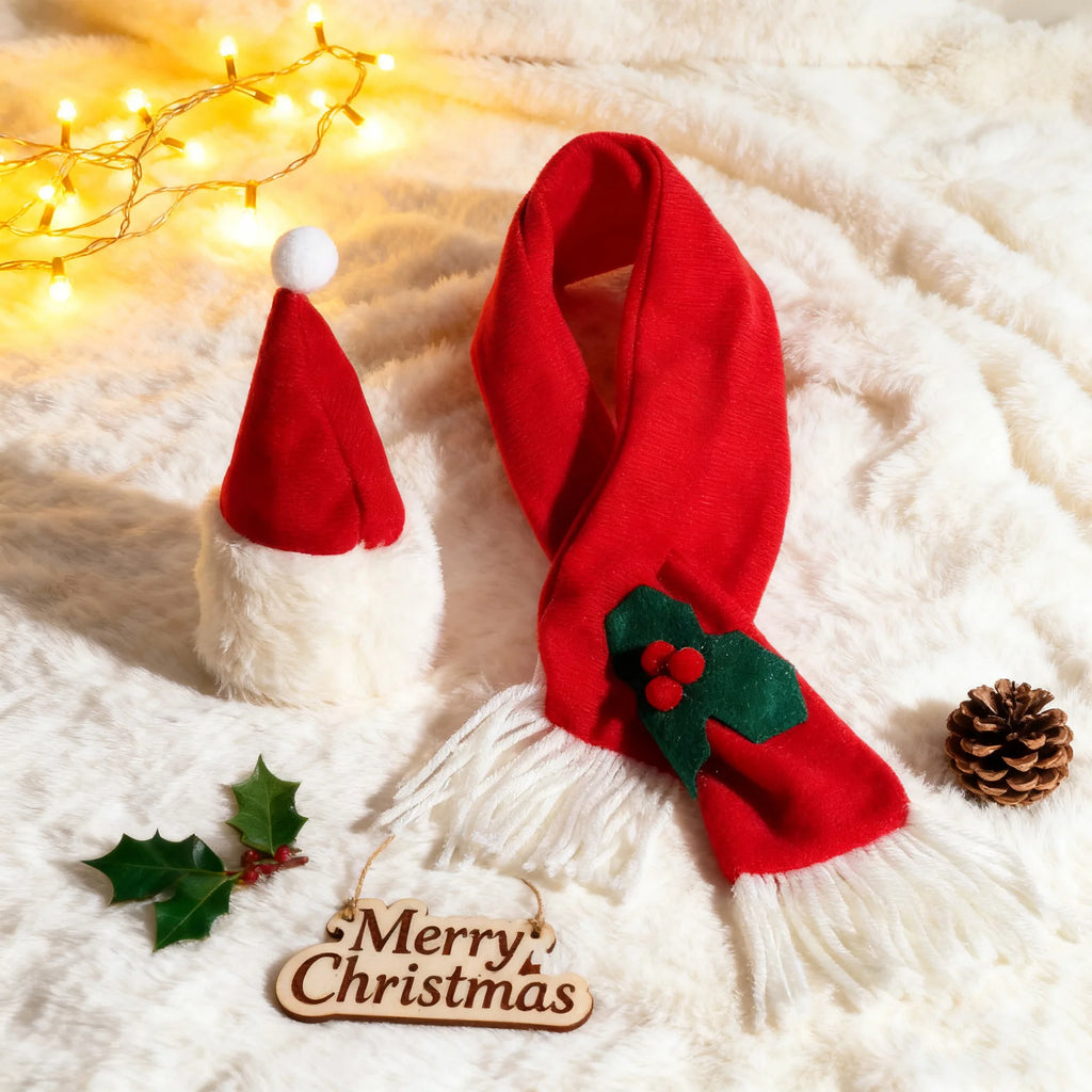 Furiva Christmas Pet Hat & Scarf Set - product image 2