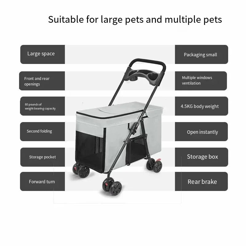 Furiva Large-Dog Foldable Pet Stroller - product image 5