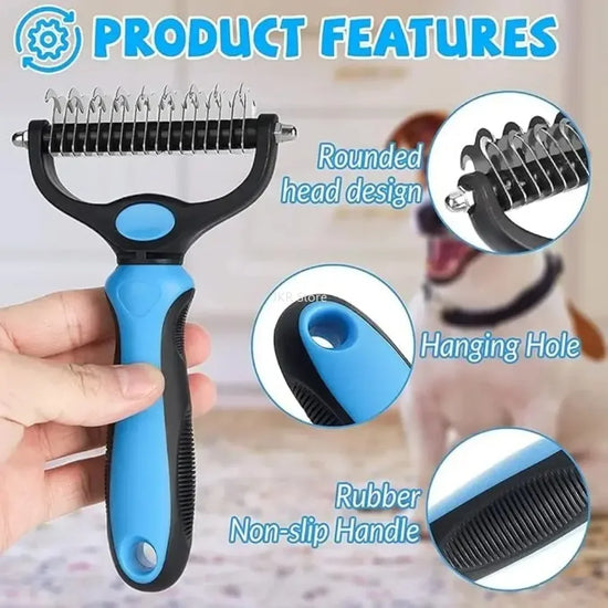 Furiva Dual-Sided Pet Dematting Comb from Furiva Pets