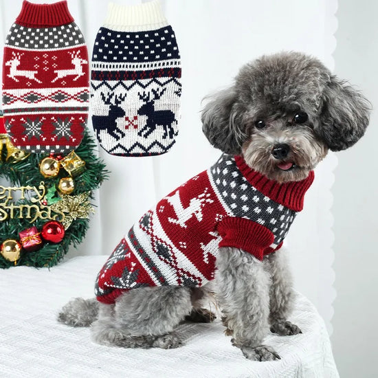 Furiva Reindeer Christmas Pet Sweater from Furiva Pets