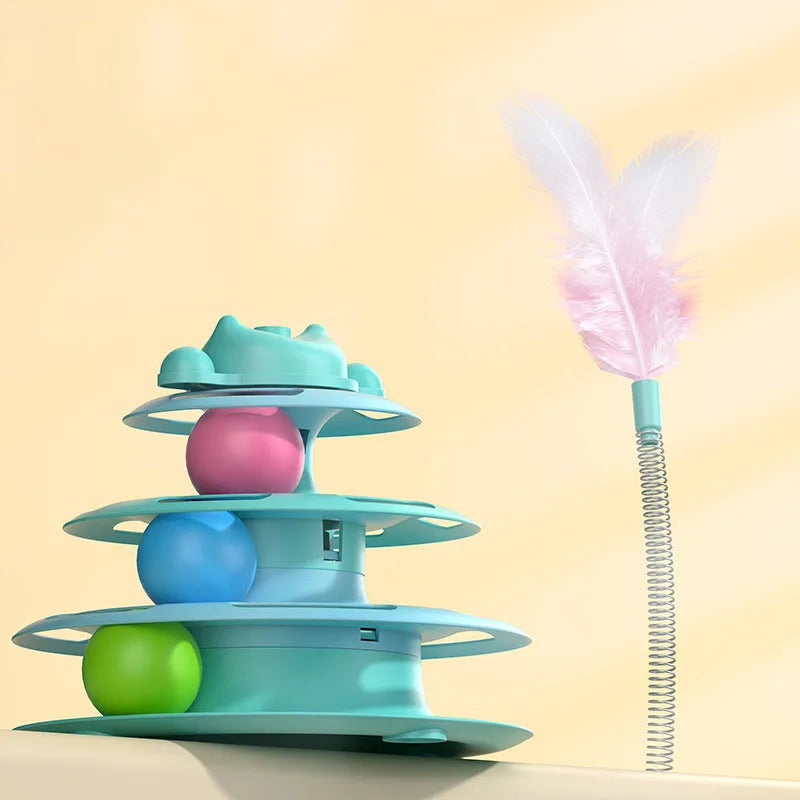 Furiva Turntable Feather & Ball Cat Toy - product image 8