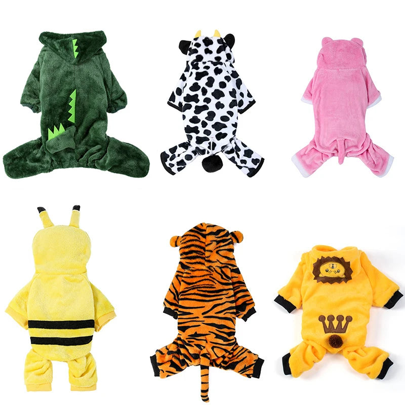 Furiva Animal Fleece Pet Jumpsuit from Furiva Pets