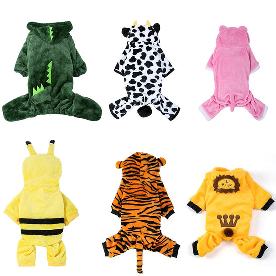 Furiva Animal Fleece Pet Jumpsuit from Furiva Pets