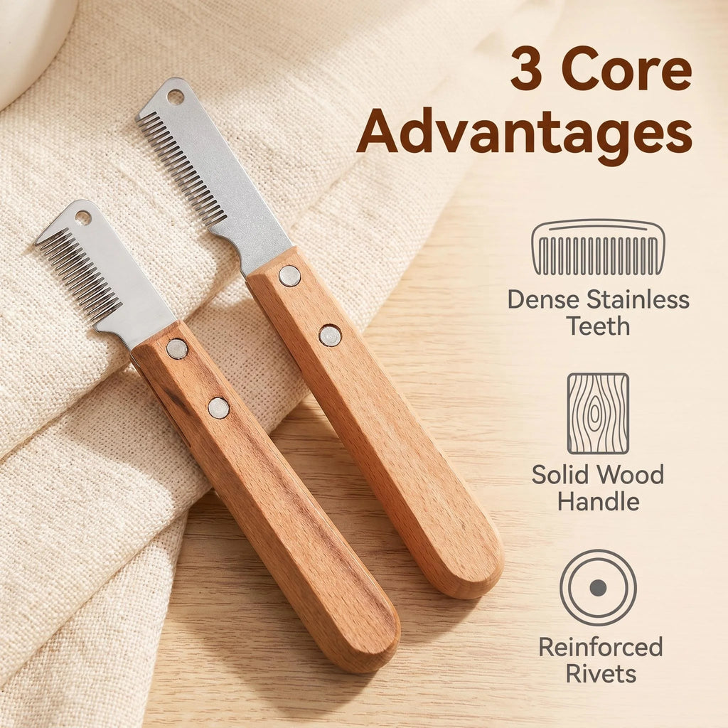 Furiva Stainless Steel Stripping Comb - product image 3