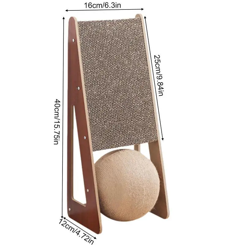 Furiva Sisal Cat Scratcher with Ball - product image 6