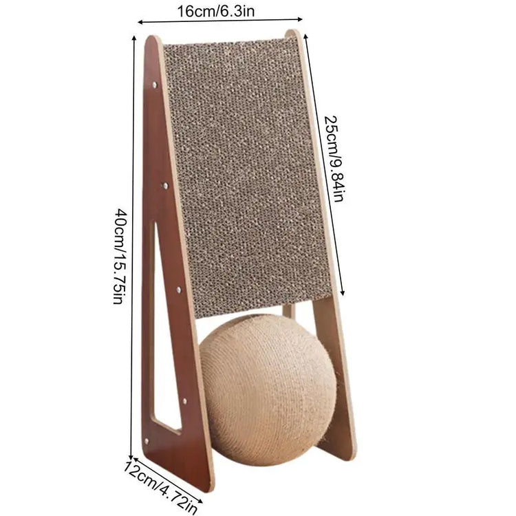 Furiva Sisal Cat Scratcher with Ball - product image 6
