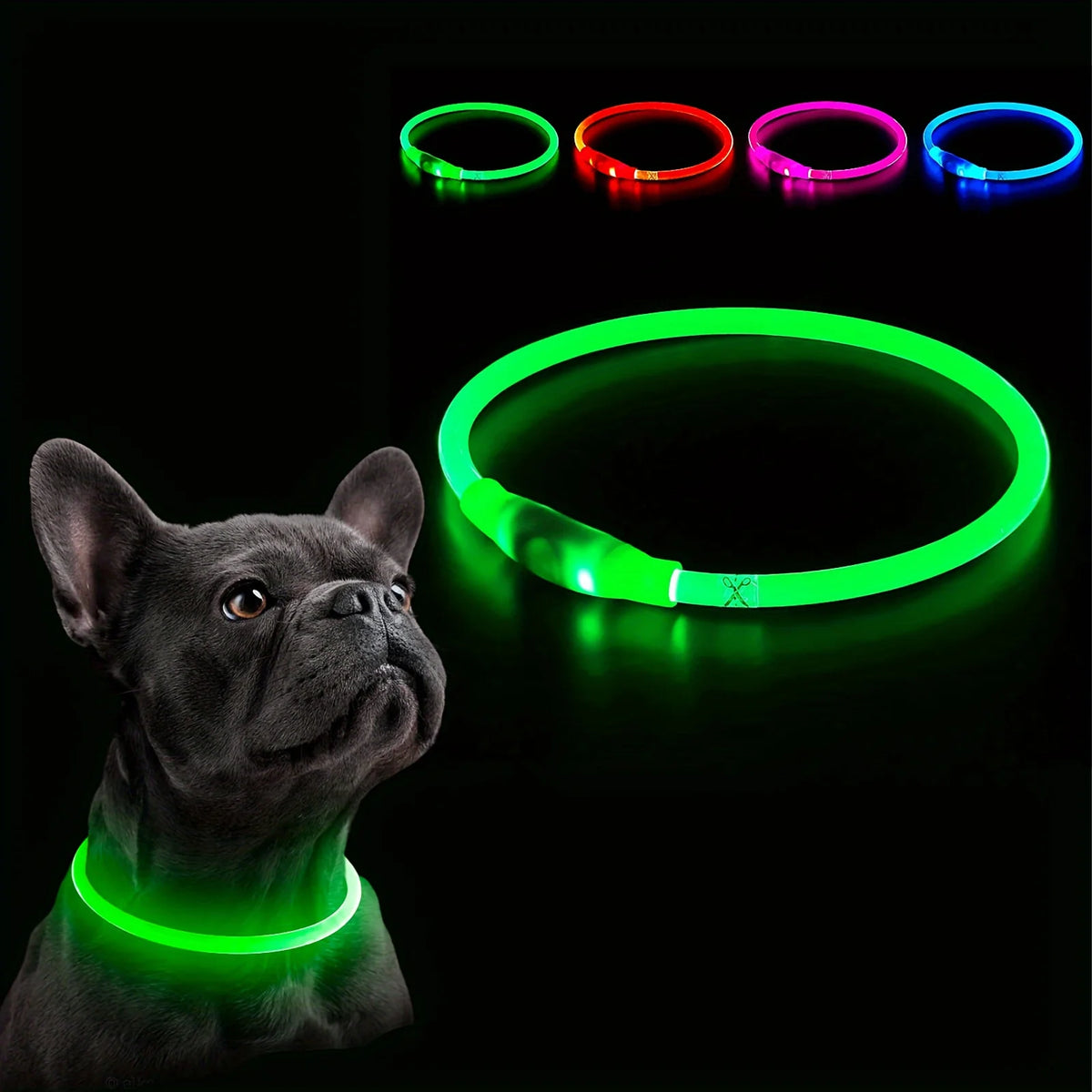 Furiva USB Rechargeable LED Dog Collar - product image 5