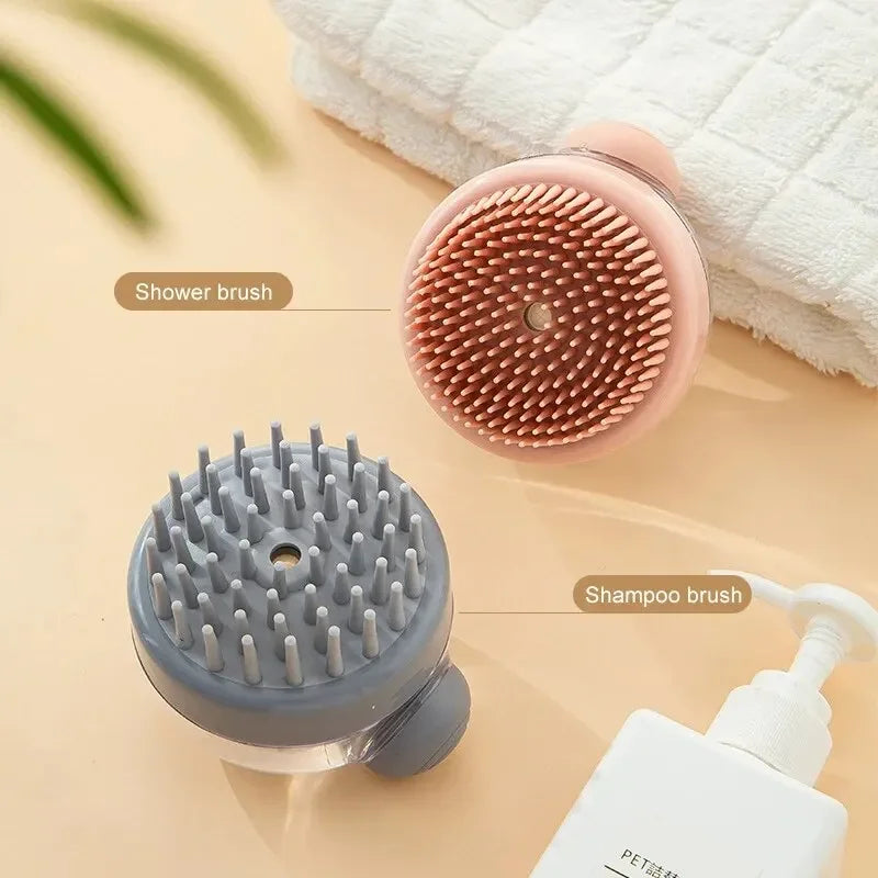 Furiva Long-Hair Pet Bath Brush with Shampoo Dispenser - product image 4
