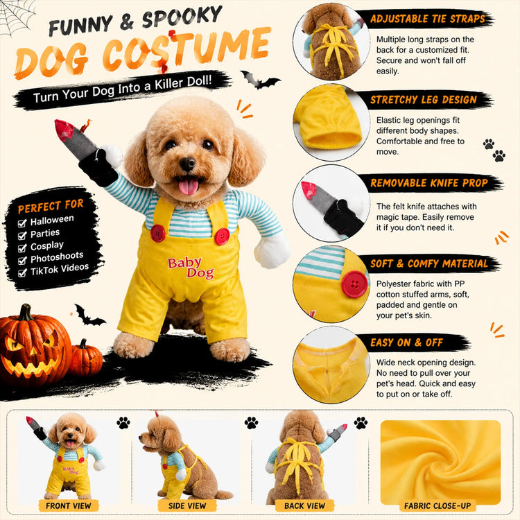 Furiva Spooky Doll Pet Costume - product image 2