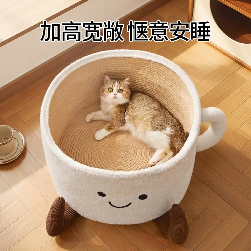 Furiva Semi-Enclosed Cat Scratcher Bed - product image 2