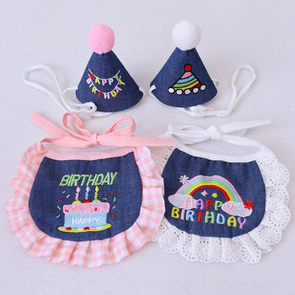 Furiva Pet Birthday Hat & Bandana Set - product image 3