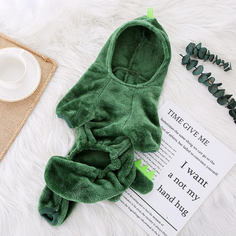 Furiva Green Fleece Pet Jumpsuit - product image 2