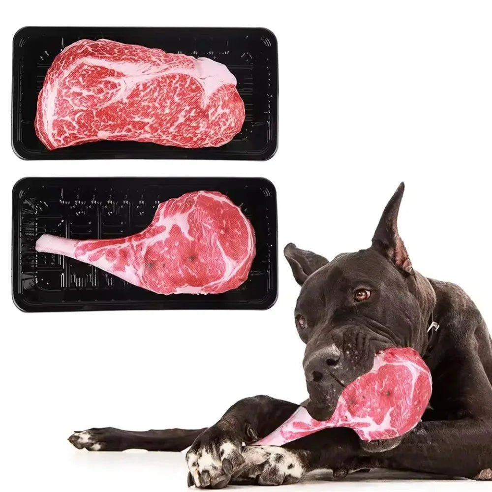 Furiva Steak-Shaped Dog Chew Toy - product image 6