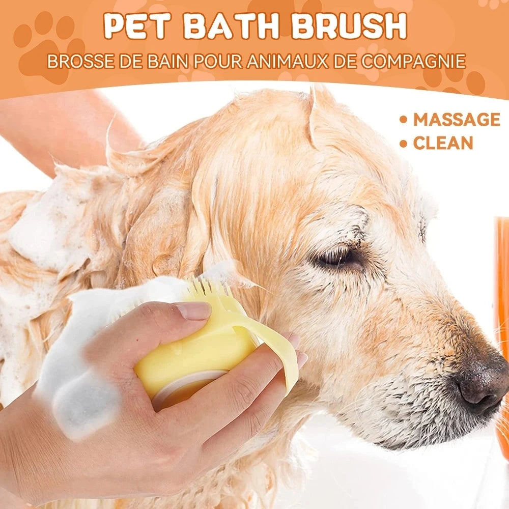 Furiva Pet Bath Massage Brush for Dogs & Cats from Furiva Pets