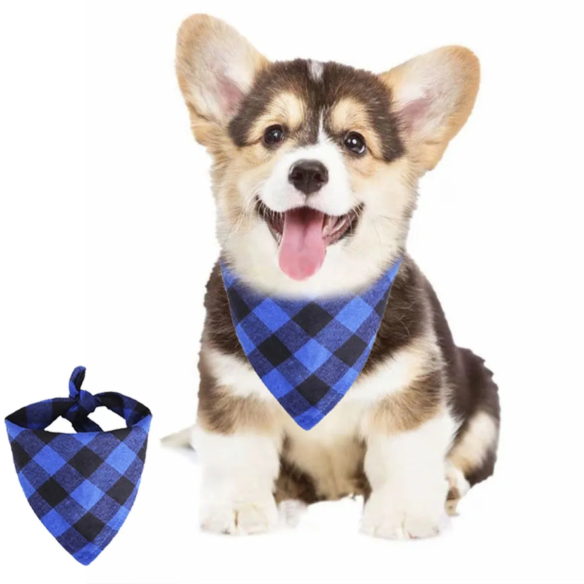 Furiva Washable Plaid Pet Bandana - product image 2
