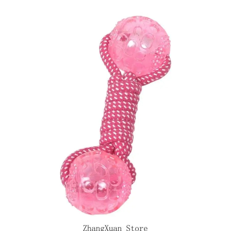 Furiva Tennis Ball Rope Squeaky Toy - product image 5