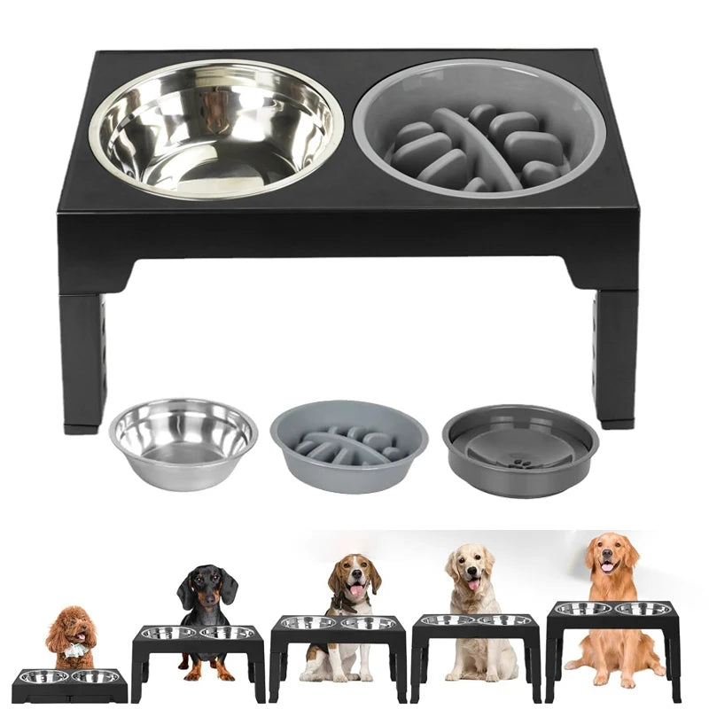 Furiva Adjustable Elevated Dog Feeder from Furiva Pets