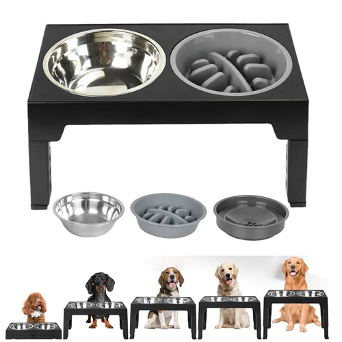 Furiva Adjustable Elevated Dog Feeder from Furiva Pets
