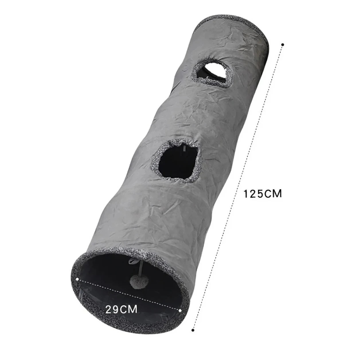 Furiva Suede Cat Tunnel with Peek Holes - product image 7