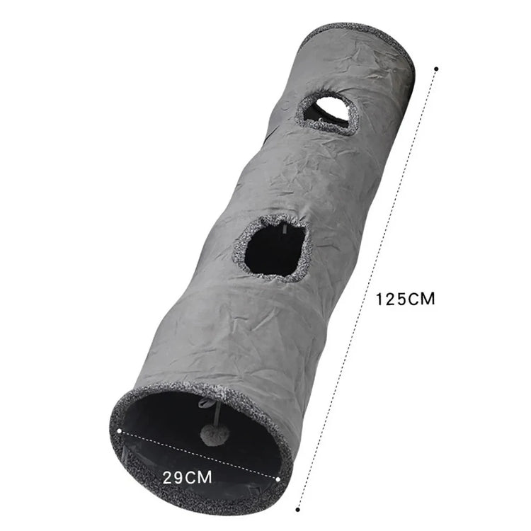 Furiva Suede Cat Tunnel with Peek Holes - product image 7