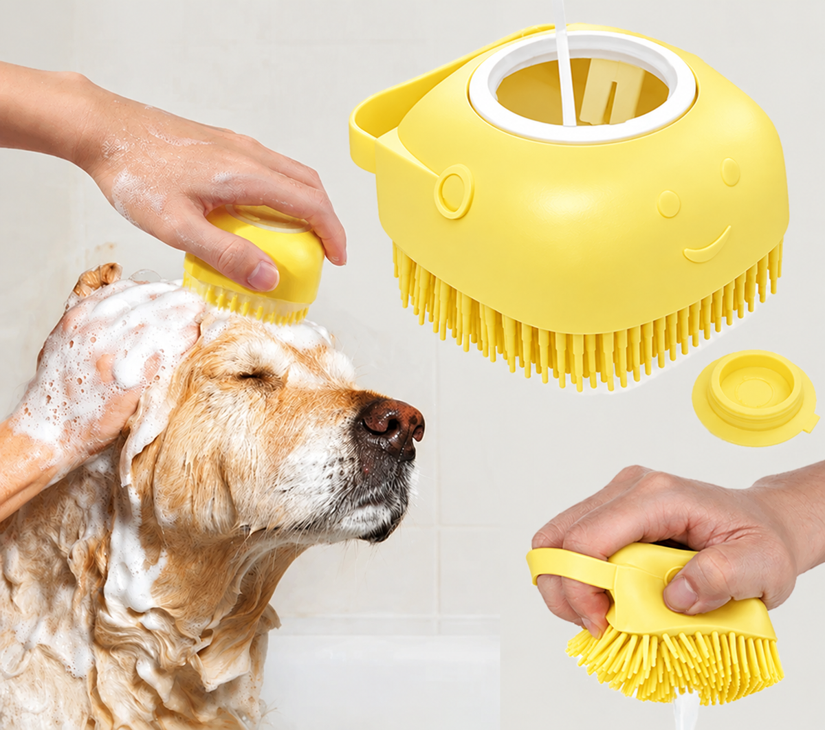 Furiva Pet Bath Massage Brush for Dogs & Cats - product image 4